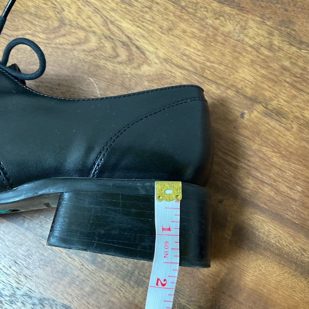 Nicole Black Leather Lace-Up Oxford dress shoes - Picture 8 of 11